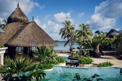 Mauritius resort and lagoon